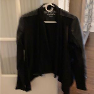 BLANK NYC faux leather and material jacket